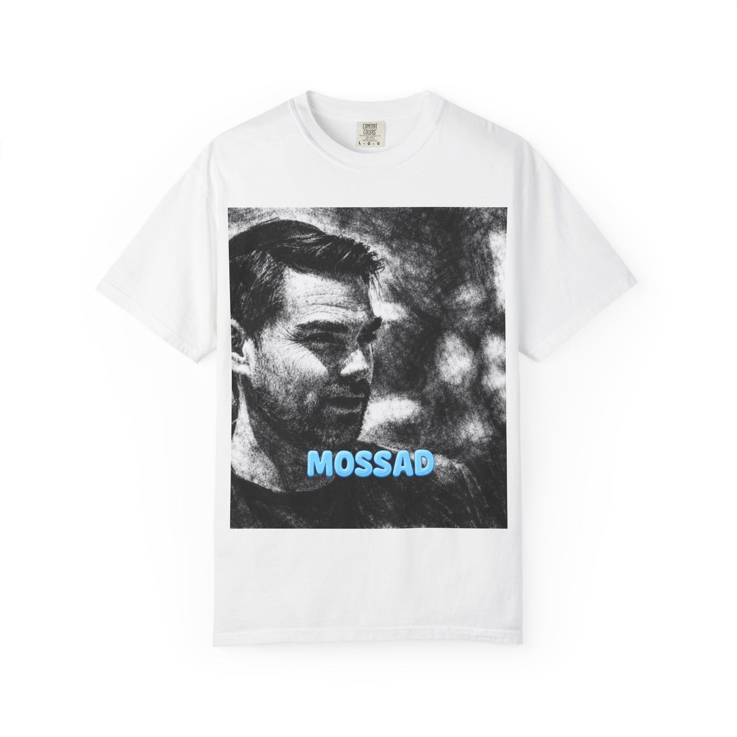 Ben Shapiro T-Shirt — Vintage Portrait Graphic Tee with 'MOSSAD' Text