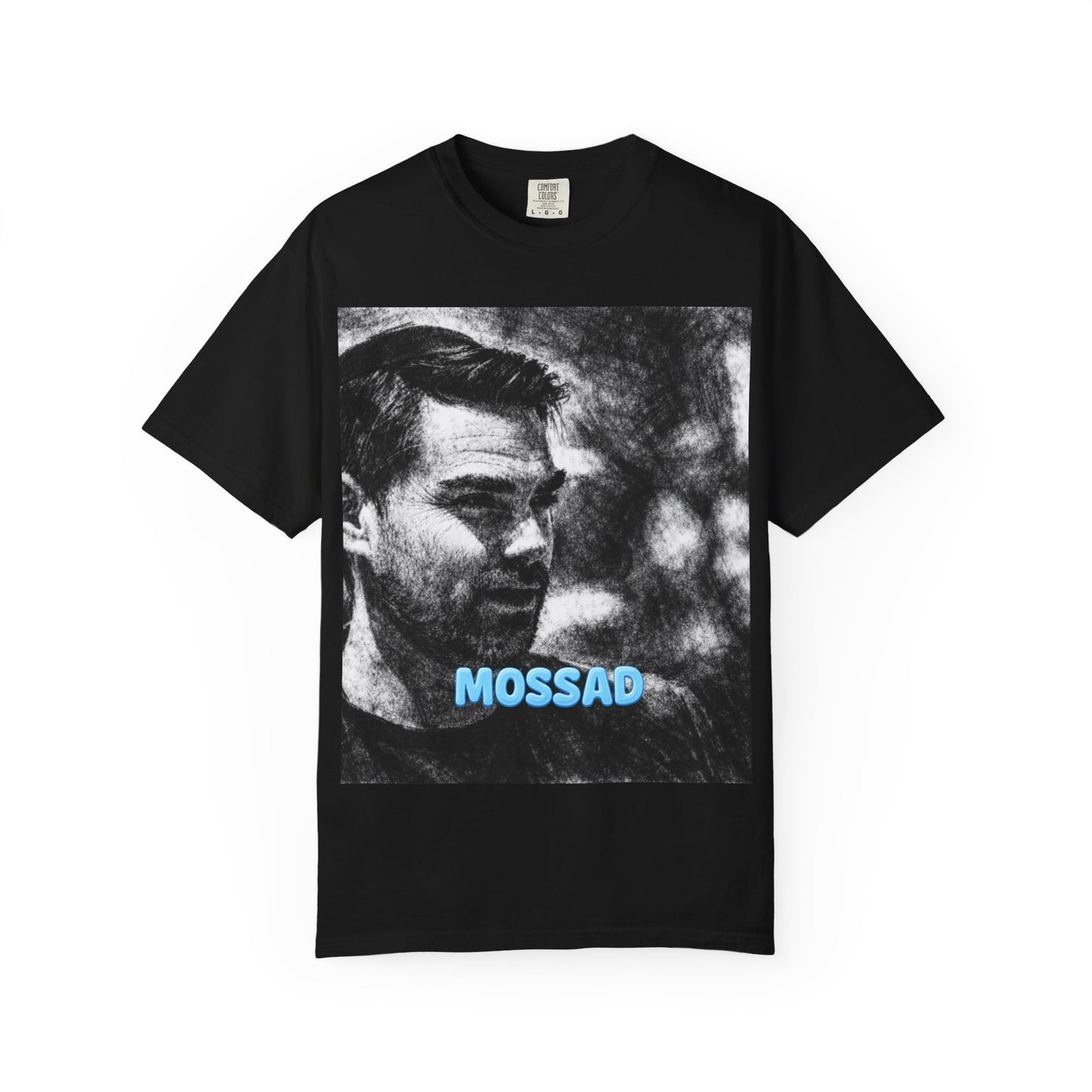 Ben Shapiro T-Shirt — Vintage Portrait Graphic Tee with 'MOSSAD' Text