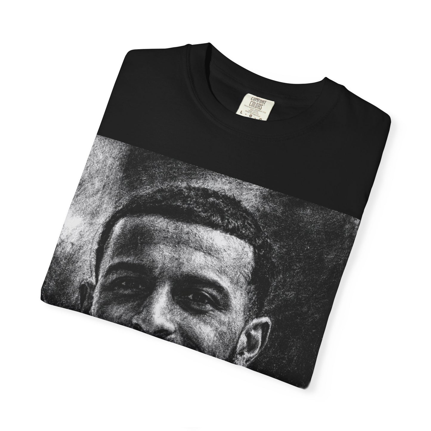 Myron Gaines "BASED" Graphic Tee with Portrait Print