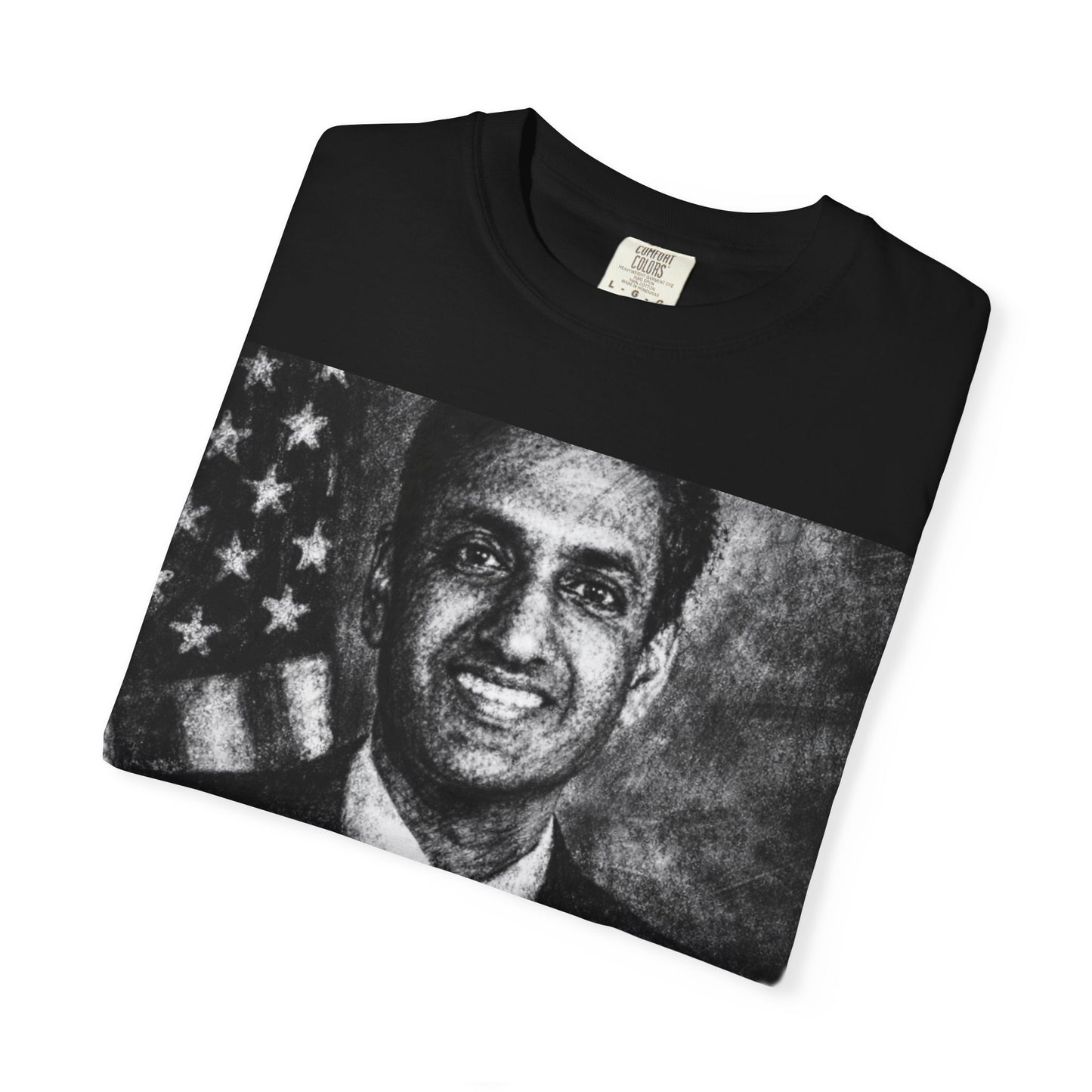 Ro Khanna T-Shirt — 'BASED' Graphic Portrait Tee