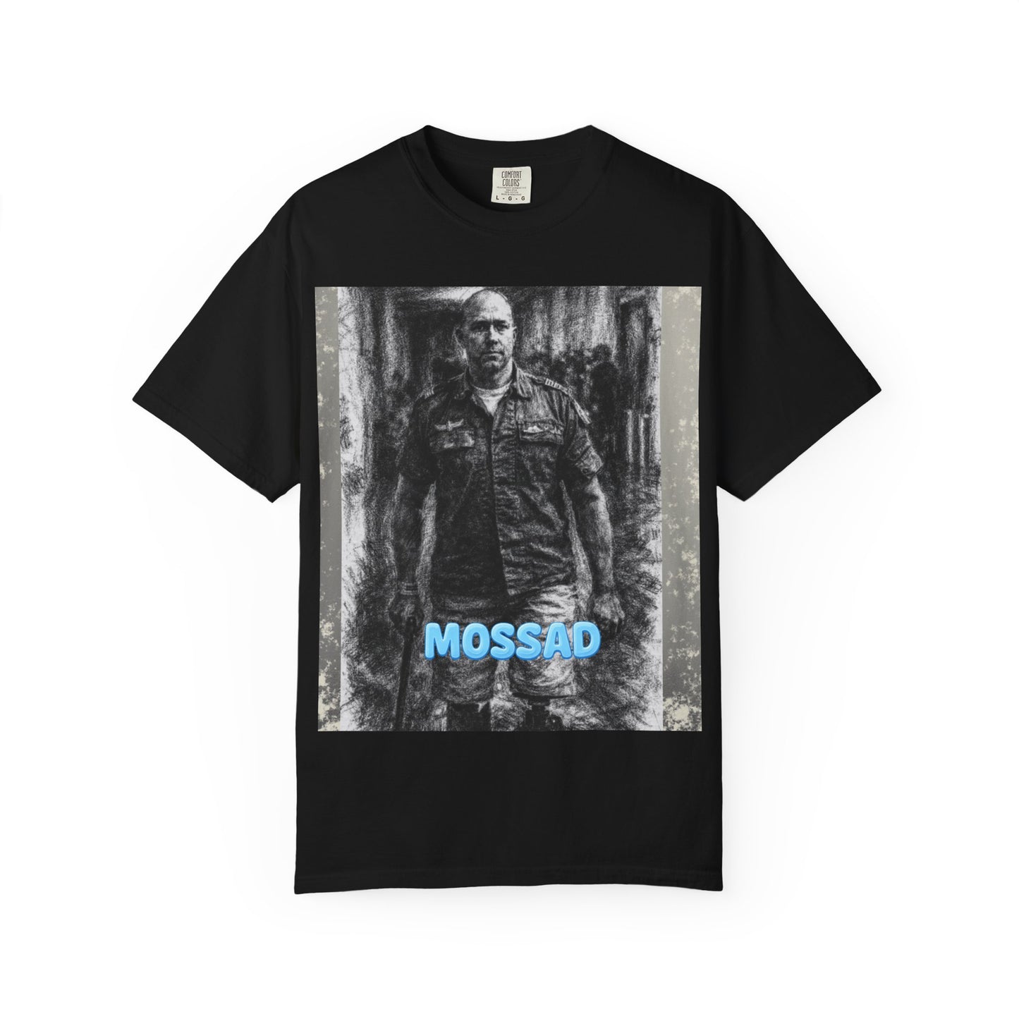 Brian mast Mossad Graphic T-Shirt — Military Portrait Tee