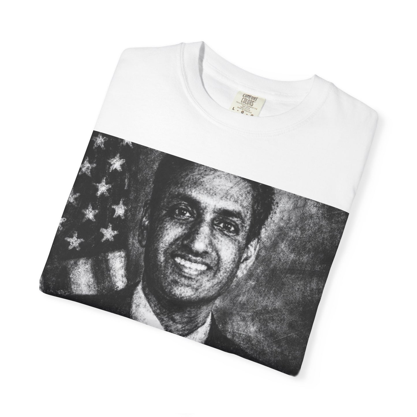 Ro Khanna T-Shirt — 'BASED' Graphic Portrait Tee
