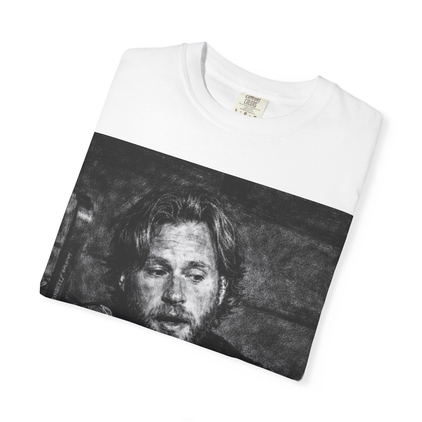 Owen Shrovetide Based Graphic T-Shirt — Vintage Black & White Photo with Neon 'BASED' Text