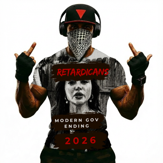 Political Satire T-Shirt — “Modern Gov Ending 2026” Campaign Style Tee