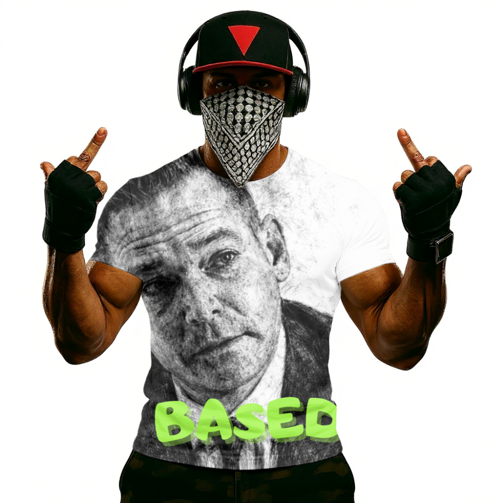 Stew Peters Based Portrait T-Shirt