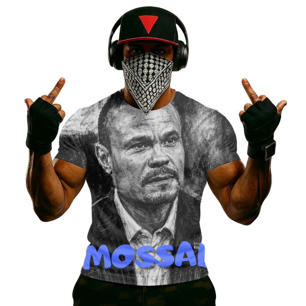 Don bongino Graphic T-Shirt — 'Mossad' Bold Portrait Tee