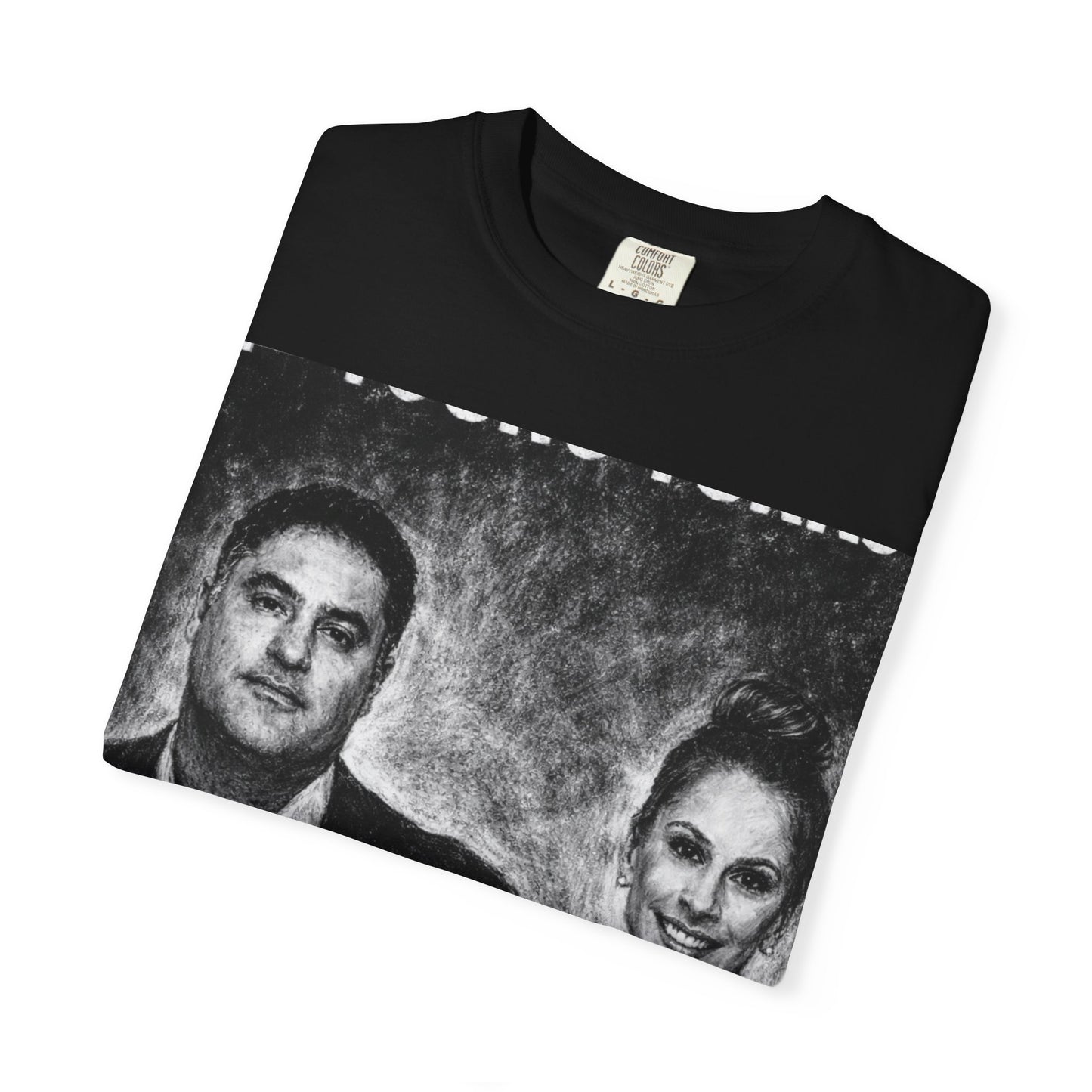 Young Turks Retro Black & White Portrait with Neon “BASED” Text