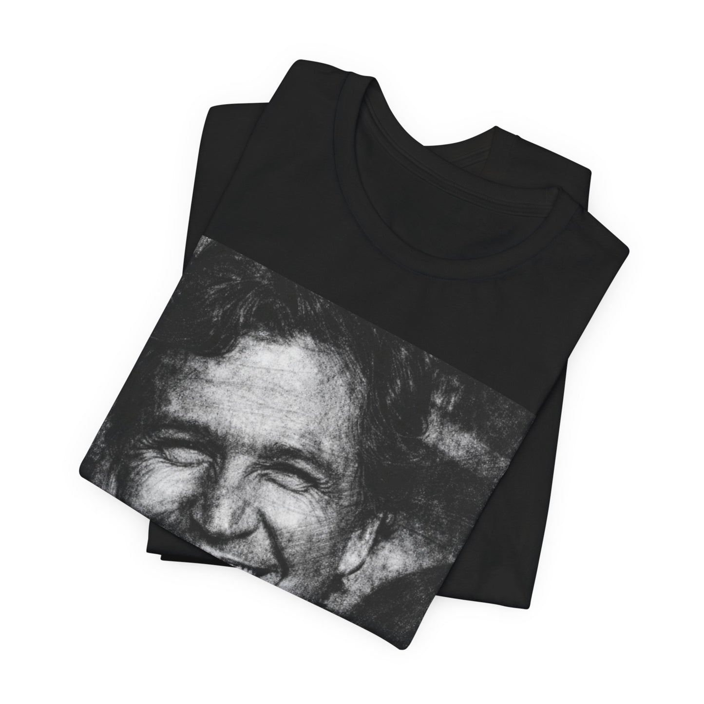 Tucker Carlson Based Graphic Tee — Neon "BASED" Retro Portrait T-Shirt
