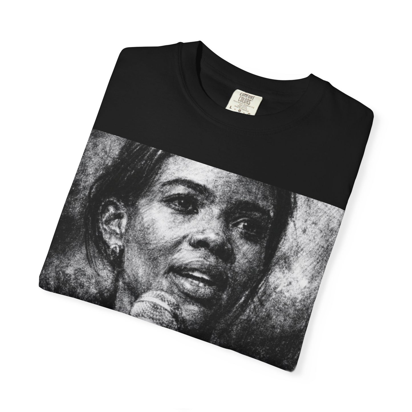 Candice Owen’s Graphic T-Shirt — 'BASED' Vintage Microphone Portrait Tee