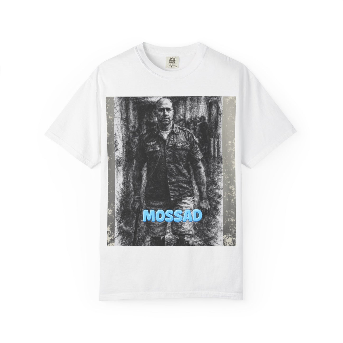 Brian mast Mossad Graphic T-Shirt — Military Portrait Tee