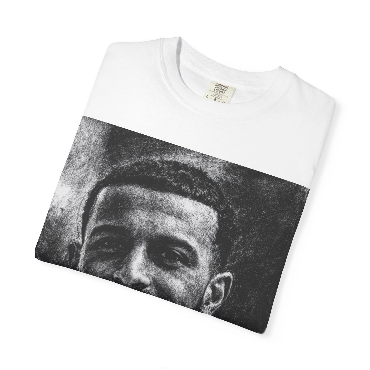 Myron Gaines "BASED" Graphic Tee with Portrait Print