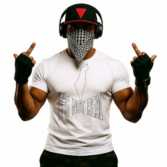 It's Not Real Outline Map Tee